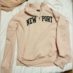 Newport RI 3 quarter zip up sweatshirt
